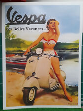 Vespa vacances affiche d'occasion  Saint-Georges-de-Didonne