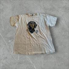 Usado, Camisa gráfica vintage masculina de pêlo curto Dachshund cachorro anos 90 2XL animal comprar usado  Enviando para Brazil