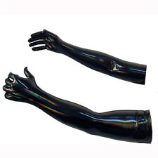 Usado, Luvas longas femininas sexy brilhantes cosplay clube festa PVC couro Wetlook 3XL comprar usado  Enviando para Brazil