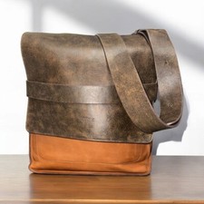 Mochila tiracolo Sons of Trade couro marrom rubicão bolsa carteiro mochila de dia comprar usado  Enviando para Brazil