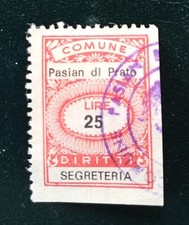 Usado, Marca Comunale Comune PASIAN DI PRATO ( Udine ) Lire 25 Segreteria comprar usado  Enviando para Brazil