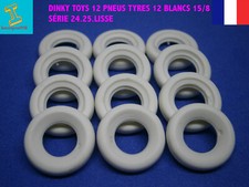 DINKY TOYS  12 PNEUS TYRES BLANCS  15/8 SÉRIE 24.25. LISSE ect!! comprar usado  Enviando para Brazil