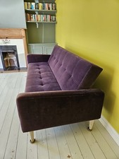 Velvet sofa bed for sale  BIRMINGHAM