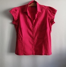 Blouse chemisier rouge d'occasion  Bourg-de-Thizy
