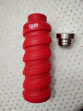 Garrafa de água Que Travel expansível dobrável 16 oz silicone vermelho acampamento para caminhadas, usado comprar usado  Enviando para Brazil