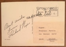 Cartolina autografa richard usato  Milano