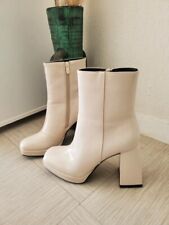 Bottines compensé blanche d'occasion  Bolbec