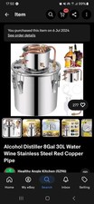 Alcohol distiller 8gal for sale  BRIGHTON