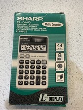 Calculadora de células solares SHARP EL-344G conversor métrico tela grande comprar usado  Enviando para Brazil