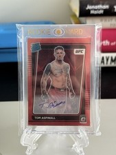 2022 Panini Donruss Optic UFC Tom Aspinall Red Rookie Auto /99 Signature RC comprar usado  Enviando para Brazil