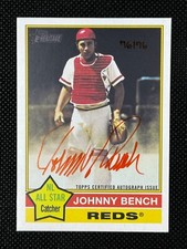 2025 Topps Heritage Johnny Bench 76RO-JB OnCard Real One VERMELHO Auto 76/76 Reds HOF comprar usado  Enviando para Brazil