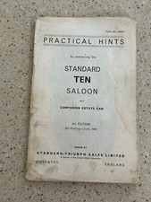 Standard ten saloon for sale  YATELEY