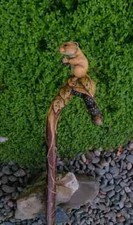 bengala de madeira esculpida à mão animal madeira presente para caminhada, usado comprar usado  Enviando para Brazil
