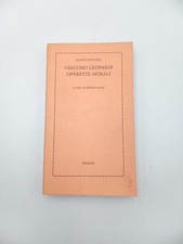 Giacomo leopardi operette usato  Fabriano