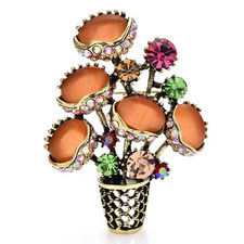 Opal flower brooches for sale  San Diego
