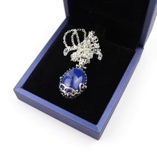 Colar de prata The Vampire Diaries Katherine Pierce Daylight Nature Lapis S925 comprar usado  Enviando para Brazil