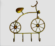 Porta-chaves vintage feito à mão de bicicleta montado na parede decoração 4 ganchos indiano comprar usado  Enviando para Brazil