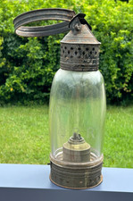 Linda lanterna de estanho tipo pulseira globo fixo Eastern Railroad gravada "E.R.R." comprar usado  Enviando para Brazil