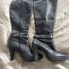 Black leather knee for sale  CAMBORNE