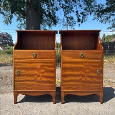Pair mahogany bedside for sale  HEREFORD