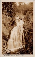 Cartão postal foto real 1928, Crystal Cascades, PINKHAM NOTCH, New Hampshire comprar usado  Enviando para Brazil
