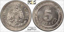 1907 M PCGS MS63 | MÉXICO - 5C moneda de cinco centavos #43081A segunda mano  Embacar hacia Mexico