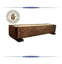 FIORIERA IN LEGNO PORTAPIANTE RETTANGOLARE DECORATIVO 53X13X11CM comprar usado  Enviando para Brazil