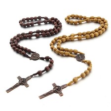 Collana legno rosario usato  Paderno Ponchielli