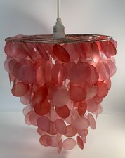 Vintage pink capiz for sale  New Philadelphia
