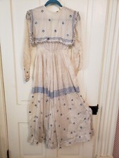 Antique embroidered sheer for sale  Smithland