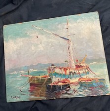 Tableau huile panneau d'occasion  Perpignan-