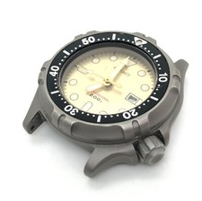 [w2158] SEIKO PROFESSIONAL DIVER 200m 2A22-0310 Titânio Nova Bateria Quartzo EX comprar usado  Enviando para Brazil