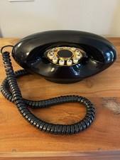 Usado, Vintage Genie Telefone Retrô Era Espacial MCM 60's Botão com Fio Preto comprar usado  Enviando para Brazil