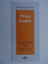 Vauxhall price guide for sale  BOURNEMOUTH
