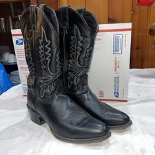 vintage black cowboy boots for sale  Reading