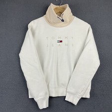 Moletom Tommy Jeans Feminino Tamanho XS Marfim Branco Pulôver Hilfiger Jumper comprar usado  Enviando para Brazil