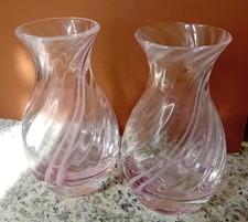 pink caithness vases for sale  STRATHPEFFER