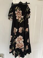Ladies black floral for sale  BRIGHOUSE