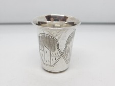 Usado, Copo de tiro russo padrão oriental prata grau 0,875 antigo c1930 art déco comprar usado  Enviando para Brazil