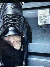 Next black brogues. for sale  EASTBOURNE
