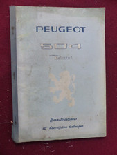 Usado, livret : caractéristiques et descriptif technique PEUGEOT 504 diesel / 1970 comprar usado  Enviando para Brazil