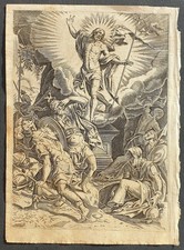 Stampa antica rosario usato  Roma