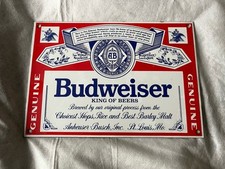 Garnier budweiser enamel for sale  SURBITON