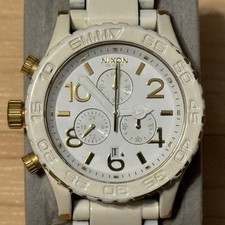 Relógio analógico masculino Nixon The 42-20 Chrono minimize ouro branco cronógrafo funciona comprar usado  Enviando para Brazil