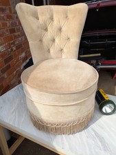 Cream velvet boudoir for sale  TIVERTON