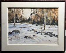 Impressionist winter woods for sale  Colebrook