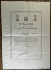 VENEZUELA - DIPLOMA 1897 - CHARLES LEDOUX. President Joaquin Crespo AUTOGRAPH. comprar usado  Enviando para Brazil