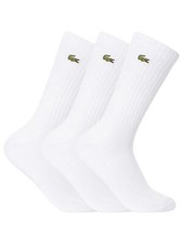 Meias esportivas masculinas Lacoste pacote com 3, brancas comprar usado  Enviando para Brazil