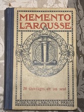 Memento larousse ouvrages d'occasion  Bourges