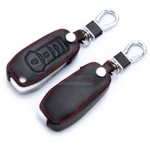 Capa chave de carro couro preta controle remoto 3 botões para Ford F-150 Edge comprar usado  Enviando para Brazil